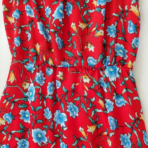 Red Floral Maxi Dress | S - Picture 2 of 6